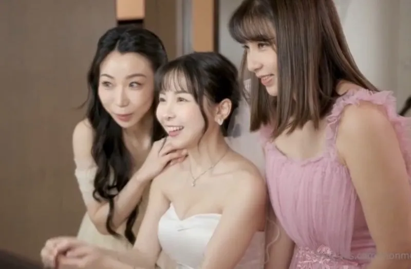 伴娘們搶走朋友的新郎當然要先經歷過呀 吳夢夢 夏晴子