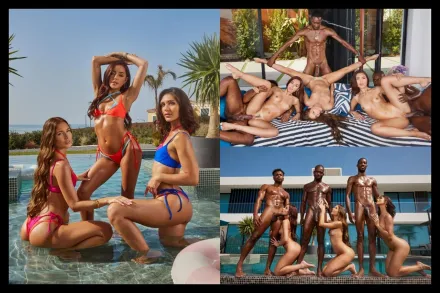 進行激烈的3大黑雞巴群交 瓦娜·芭鐸, 瑪麗·羅克, 賈迪莉卡