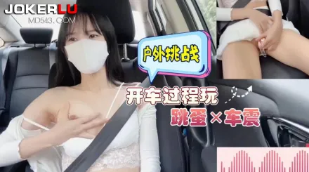 開車過程玩跳蛋車震