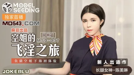 MSD-037 空姐的飛淫之旅 負債空姐下海初體驗 困頓篇 陳美琳