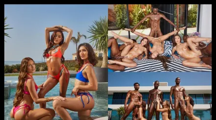 進行激烈的3大黑雞巴群交 瓦娜·芭鐸, 瑪麗·羅克, 賈迪莉卡