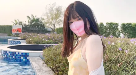 室外泳池露出 室內被內射 萌之乖乖