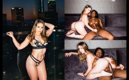 嬌小的少女用口交和鐵桿騎術對待大黑雞巴 Laney Grey